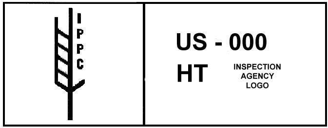 ISPM-15 stamp - export compliant lumber packaging