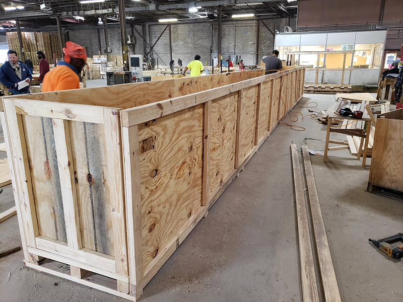 wooden storage crates