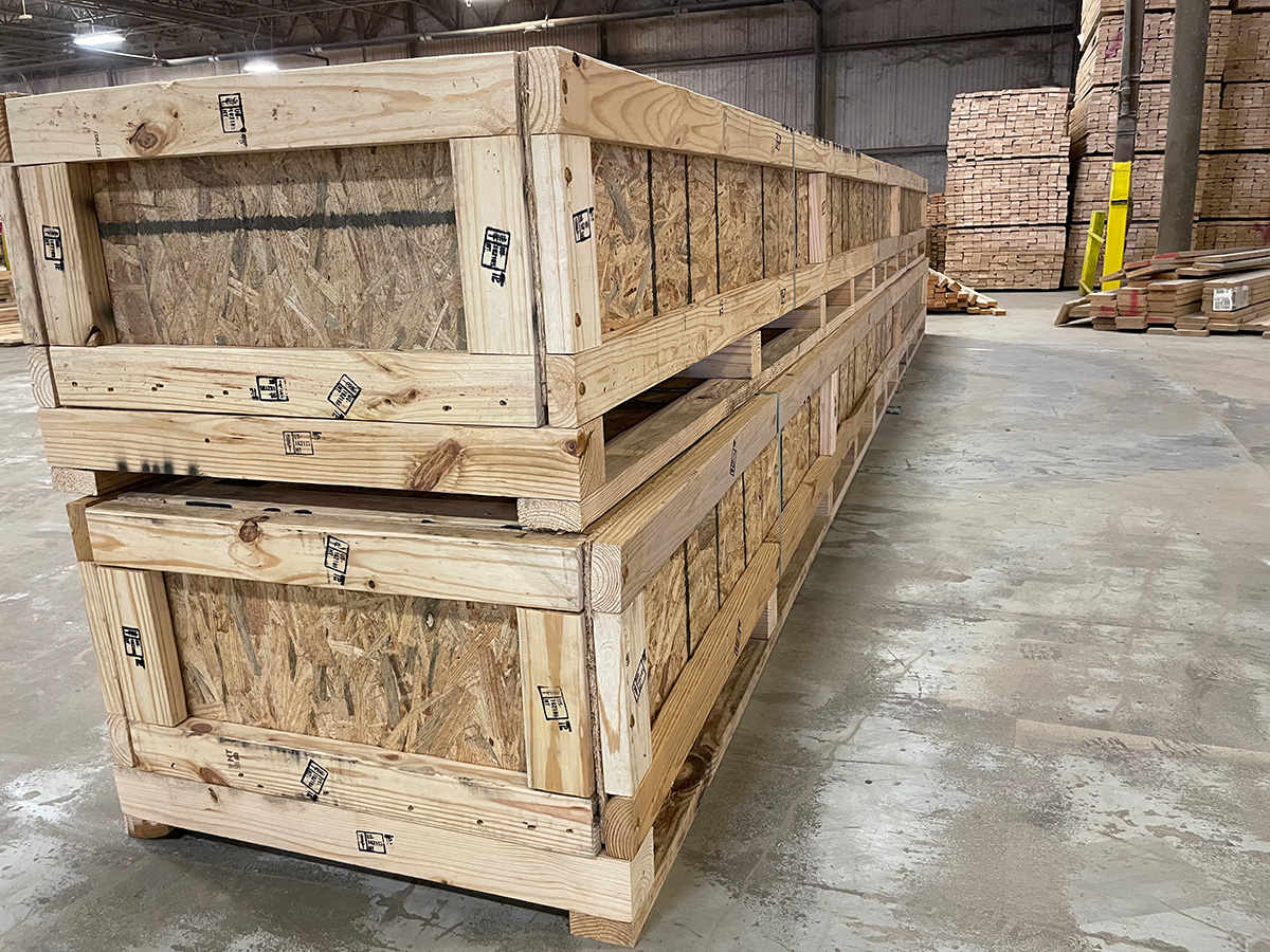 wooden storage crates